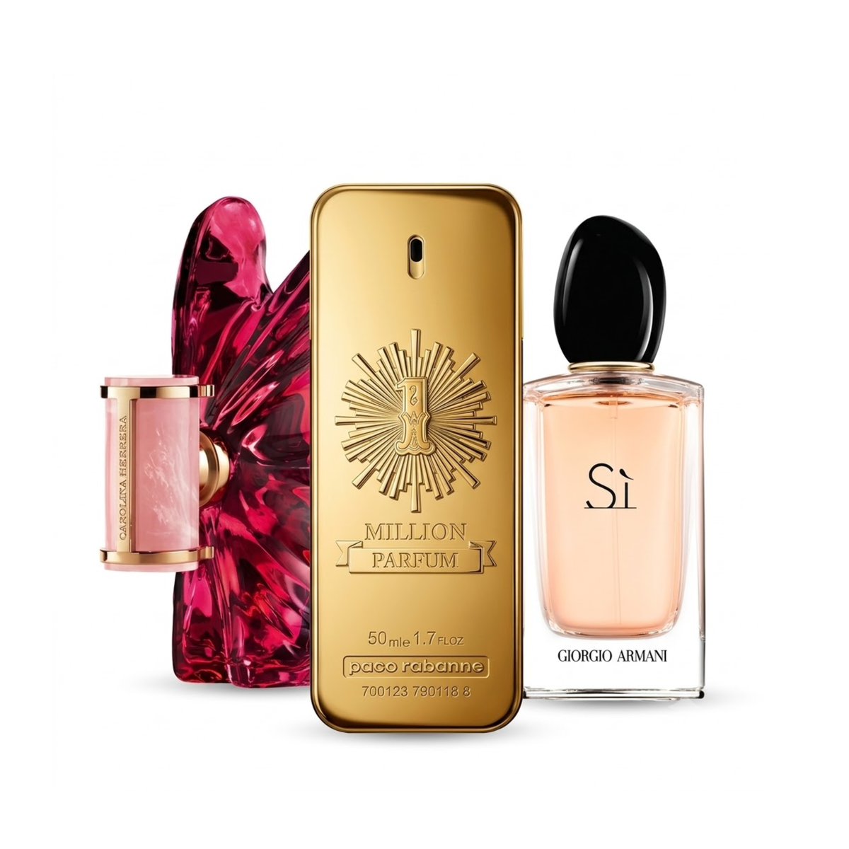 Комплект от 3 парфюма | Sospiro La Bomba, Armani Sì, Paco Rabanne 1 Million 100 ml