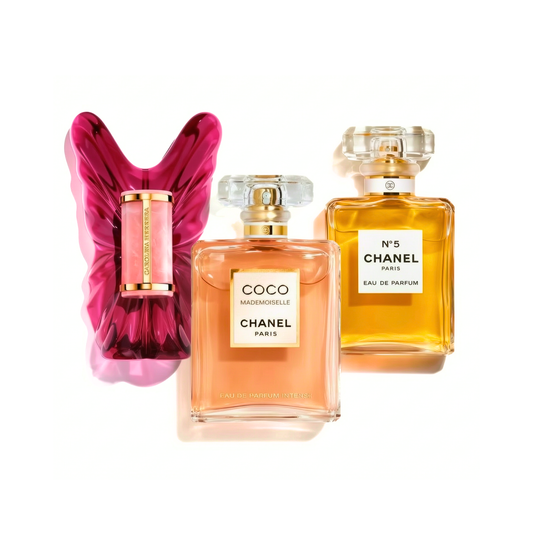 Комплект от 3 парфюма | Carolina Herrera La Bomba, COCO MADEMOISELLE, Chanel Nº5 100 ml
