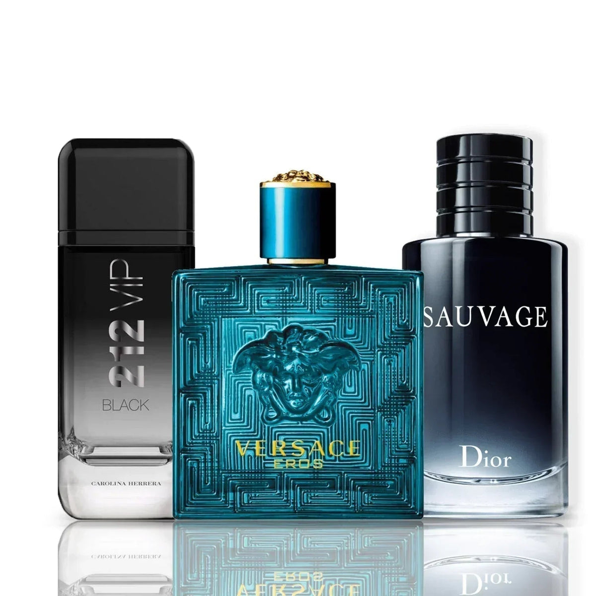Комплект от 3 парфюма | Versace Eros + Sauvage Dior + 212 Vip Black